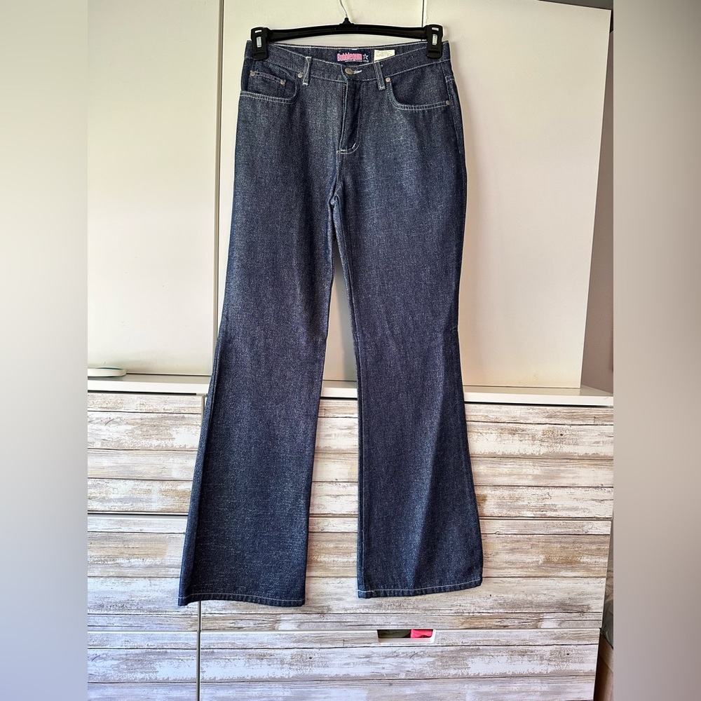 ⭐ Bubblegum BG USA Dark Wash Flare Jeans Size 7/8